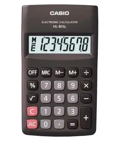 Calculadora Bolsillo Casio Hl-815l-bk