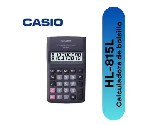 Calculadora Bolsillo Casio Hl-815l-bk