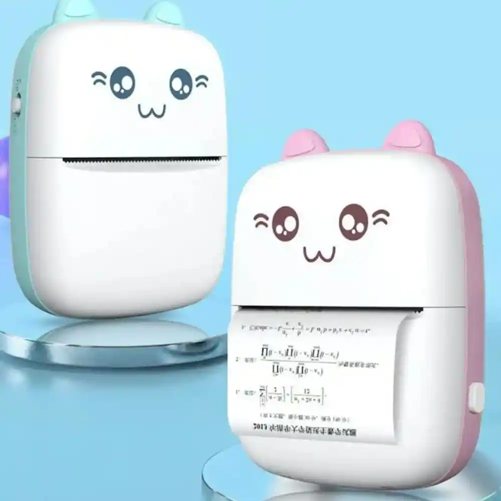 Mini Impresora Termica Portatil Inalambrica Bluetooth Rosada