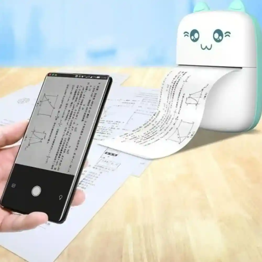 Mini Impresora Termica Portatil Inalambrica Bluetooth Rosada