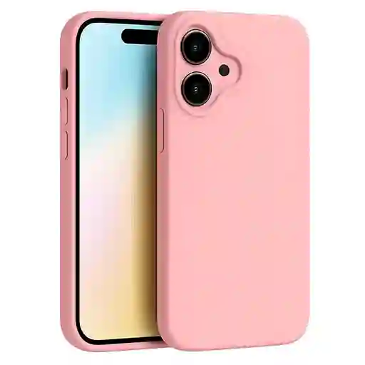 Silicon Case Iphone 16 Rosado