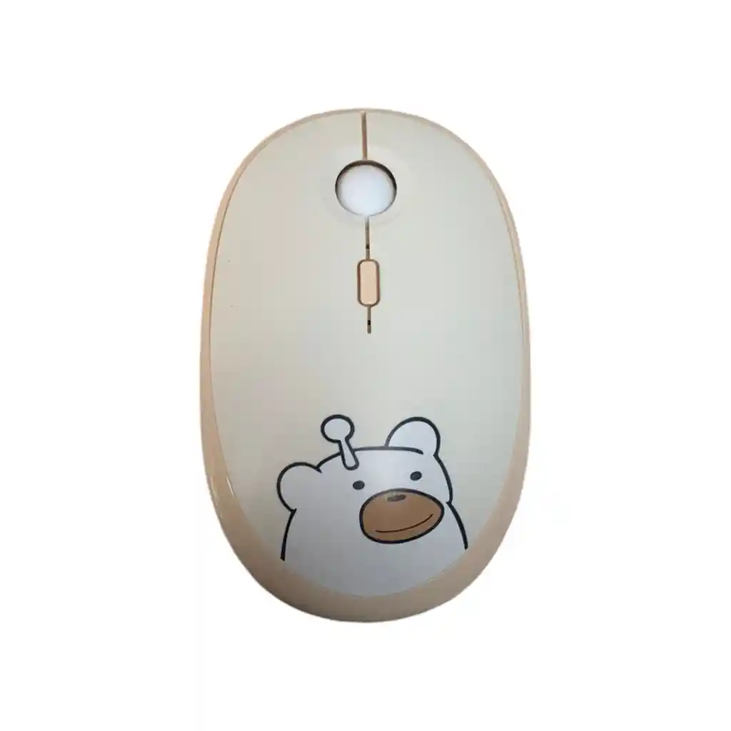 Combo Inalámbrico Teclado Y Mouse Silencioso Geezer Hello Bear
