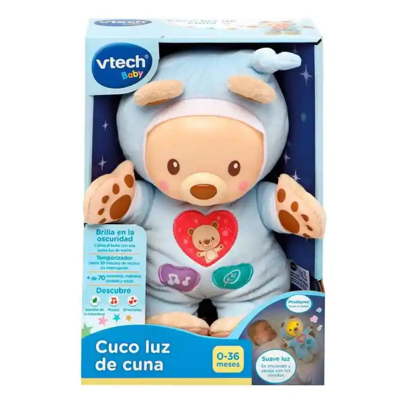 Juguete Estimulación Cuco Luz De Cuna Musical Para Bebés