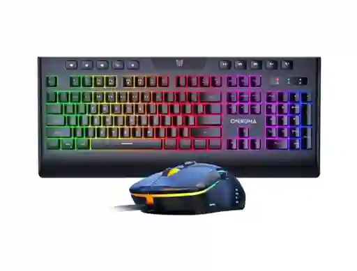 Combo Teclado + Mouse Gamer Rgb Negro Onikuma