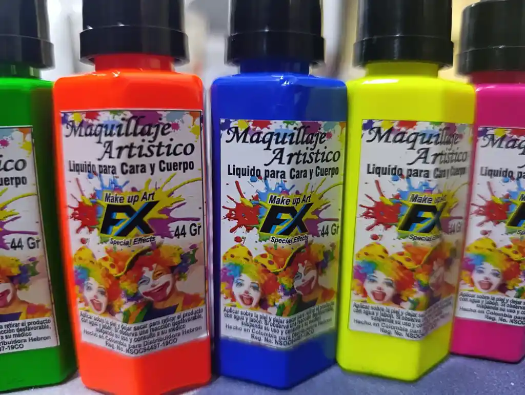 Maquillaje Artístico Líquido Para Cara Y Cuerpo - Fx Make Up Art