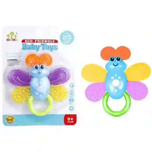 Mordedor Rascaencías Didáctico Para Bebé Mariposa