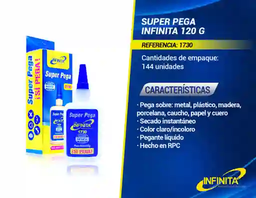 Pega Infinita En Tarro De 120 Gramos