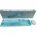 Combo Inalámbrico Teclado Y Mouse Mofii Lovely Silencioso Color Azul