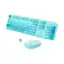 Combo Inalámbrico Teclado Y Mouse Mofii Lovely Silencioso Color Azul