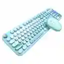 Combo Inalámbrico Teclado Y Mouse Mofii Lovely Silencioso Color Azul