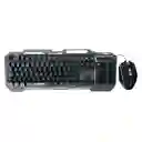 Combo Teclado+mouse Gaming Base Aluminio Retroiluminado Rgb Marca Jertech