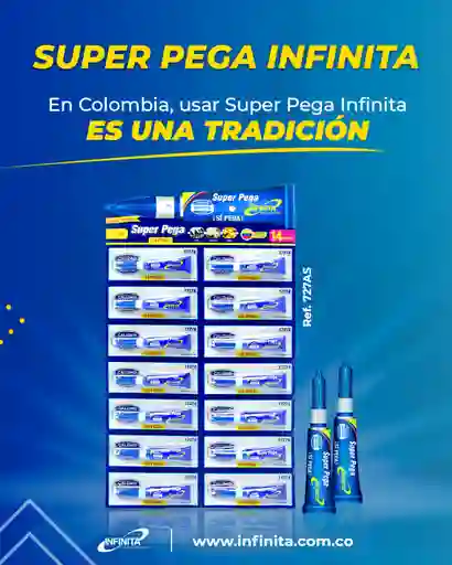 Super Pega Infinita Encartonada X 14 Pcs