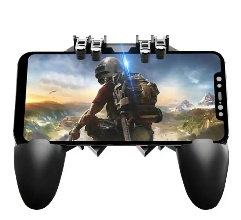 Combo 4 Gatillos Pubg - Freefire Celular Ak-66 +guantes Para Dedos