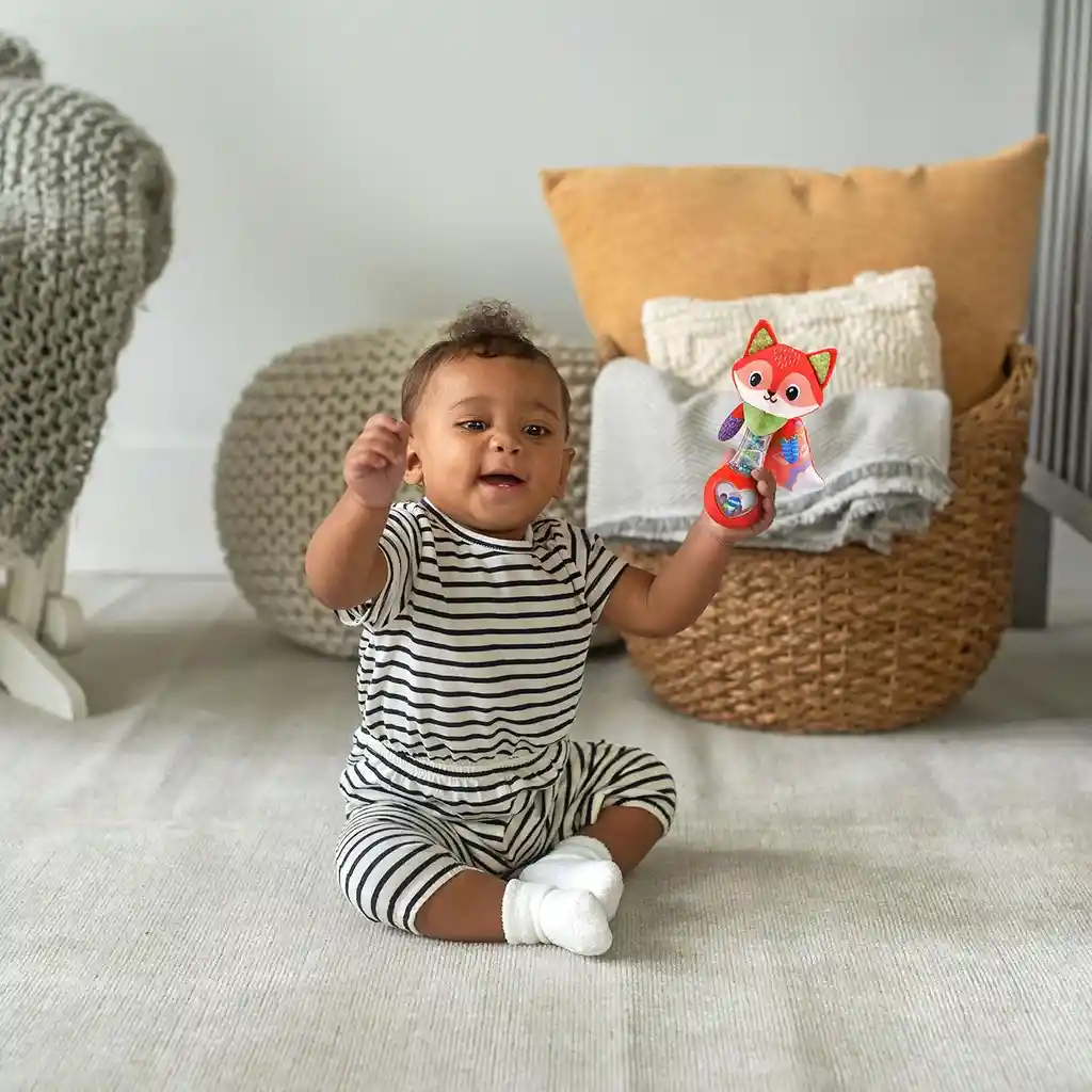 Juguete Estimulación Sonajero Zorro Para Bebés