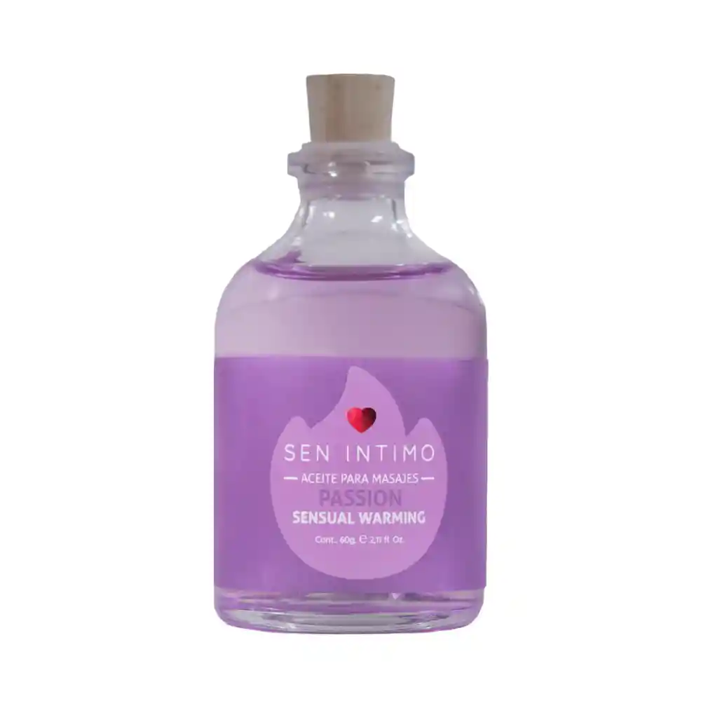 Aceite De Masajes Sensual Warming Passion 60 Ml Sen Intimo