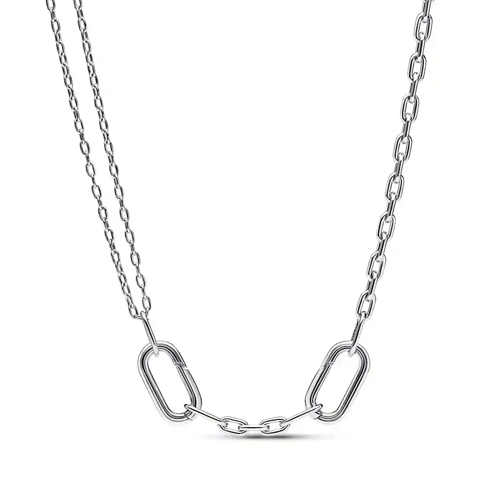 Collar De Cadena Pandora Eslabones Dobles 392303c00 Plata 925 - 45cm