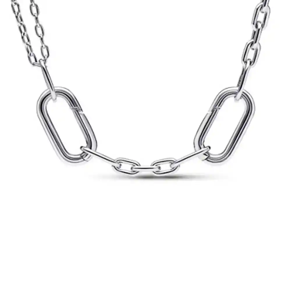 Collar De Cadena Pandora Eslabones Dobles 392303c00 Plata 925 - 45cm