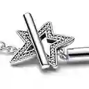 Pulsera Brazalete Pandora Con Barra En T Yestrella 592357c01 Plata 925 - 18cm
