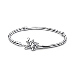 Pulsera Brazalete Pandora Con Barra En T Yestrella 592357c01 Plata 925 - 18cm