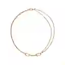 Collar De Cadena Doble Pandora Con Eslabones 362303c00 Plata 925 - 45cm