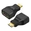 Adaptador Convertidor Mini Hdmi Macho A Hdmi Hembra Lj-35 Hdf/minim