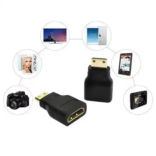 Adaptador Convertidor Mini Hdmi Macho A Hdmi Hembra Lj-35 Hdf/minim