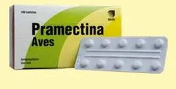 Pramectina Aves Sobre 10 Tab / Desparasitante Pajaros Y/o Aves