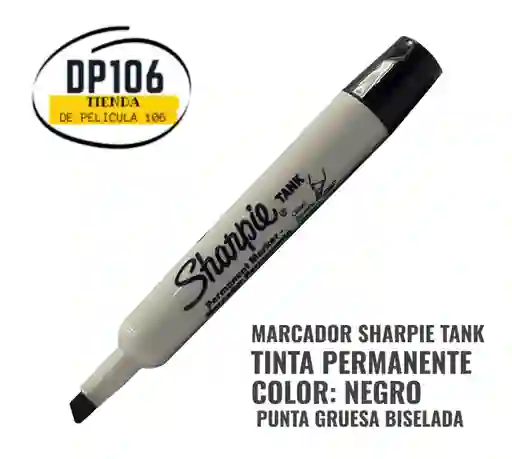 Marcador Permanente Sharpie Tank Negro