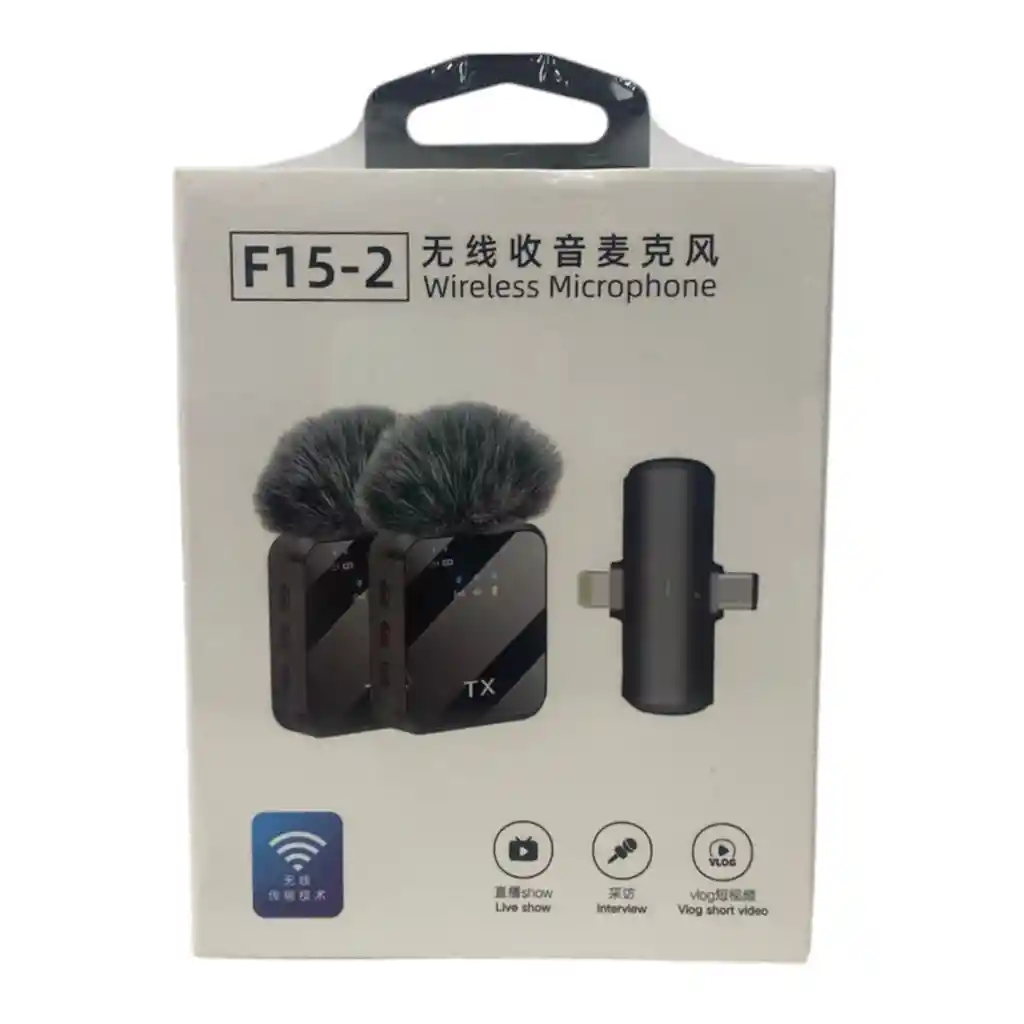 Micrófono Inalámbrico Solapa Profesional F15-2