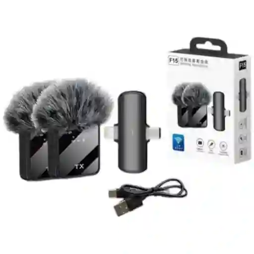 Micrófono Inalámbrico Solapa Profesional F15-2