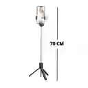 Palo Selfie Con Luz Trípode Con Control Inalámbrico Negro