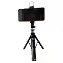Palo Selfie Con Luz Trípode Con Control Inalámbrico Negro
