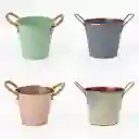 Maceta Metálica Decorativa