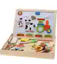Tablero Magnético Didáctico Acrílico Tiza Armar Figuras