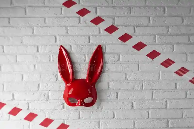 Máscara De Orejas De Conejo Para Fiesta De Disfraces De Halloween