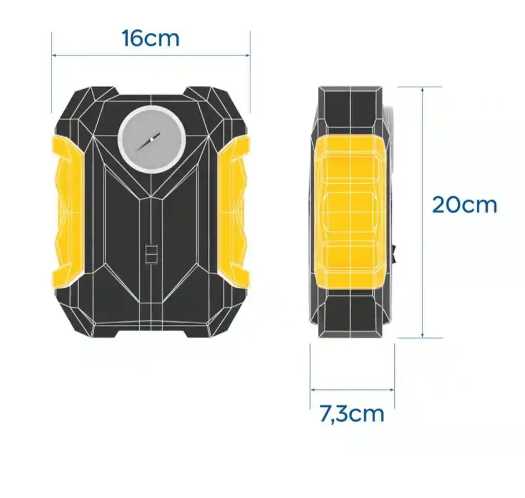 Mini Compresor Portátil Para Carro Moto Bicicleta Inflador