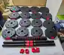 Set Pesas 30kl Mancuerna Ajustables Octagonales