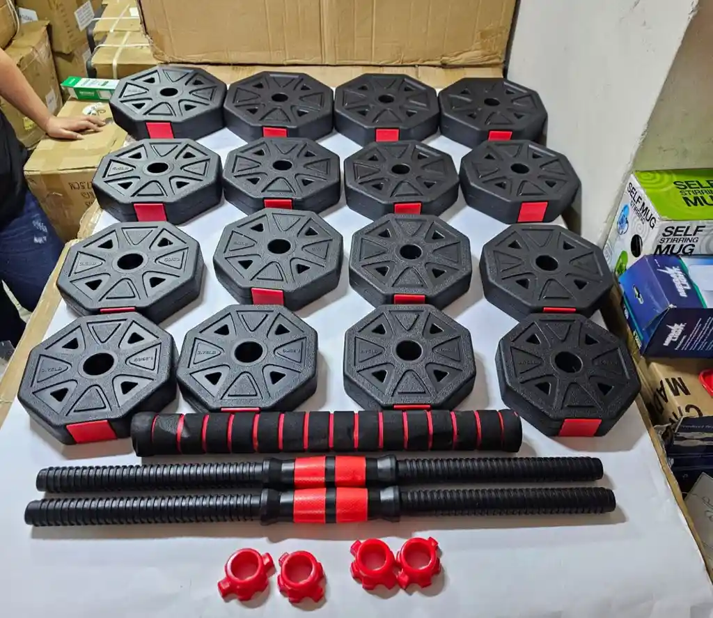 Set Pesas 30kl Mancuerna Ajustables Octagonales