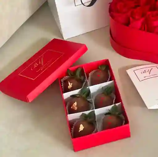 Caja X6 Fresas Love Box