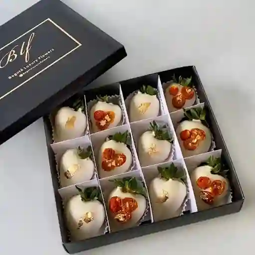 Caja X12 Fresas Snow Box