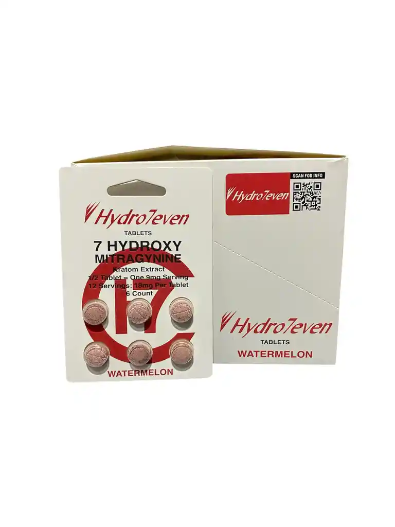 Extracto De Kratom Hydro7even 7-hydroxymitragynine Tablets-108mg Sandia/watermelon