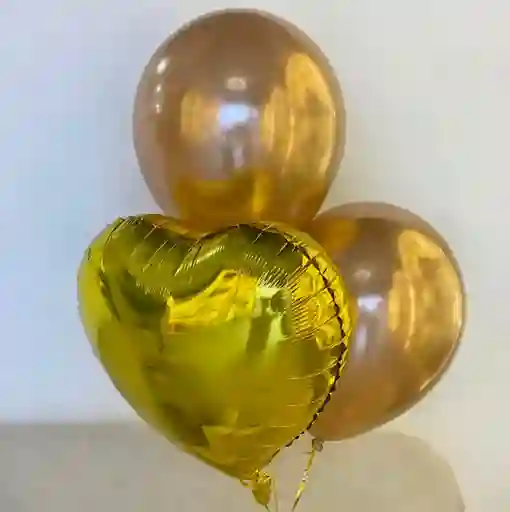 Set Globos Dorado