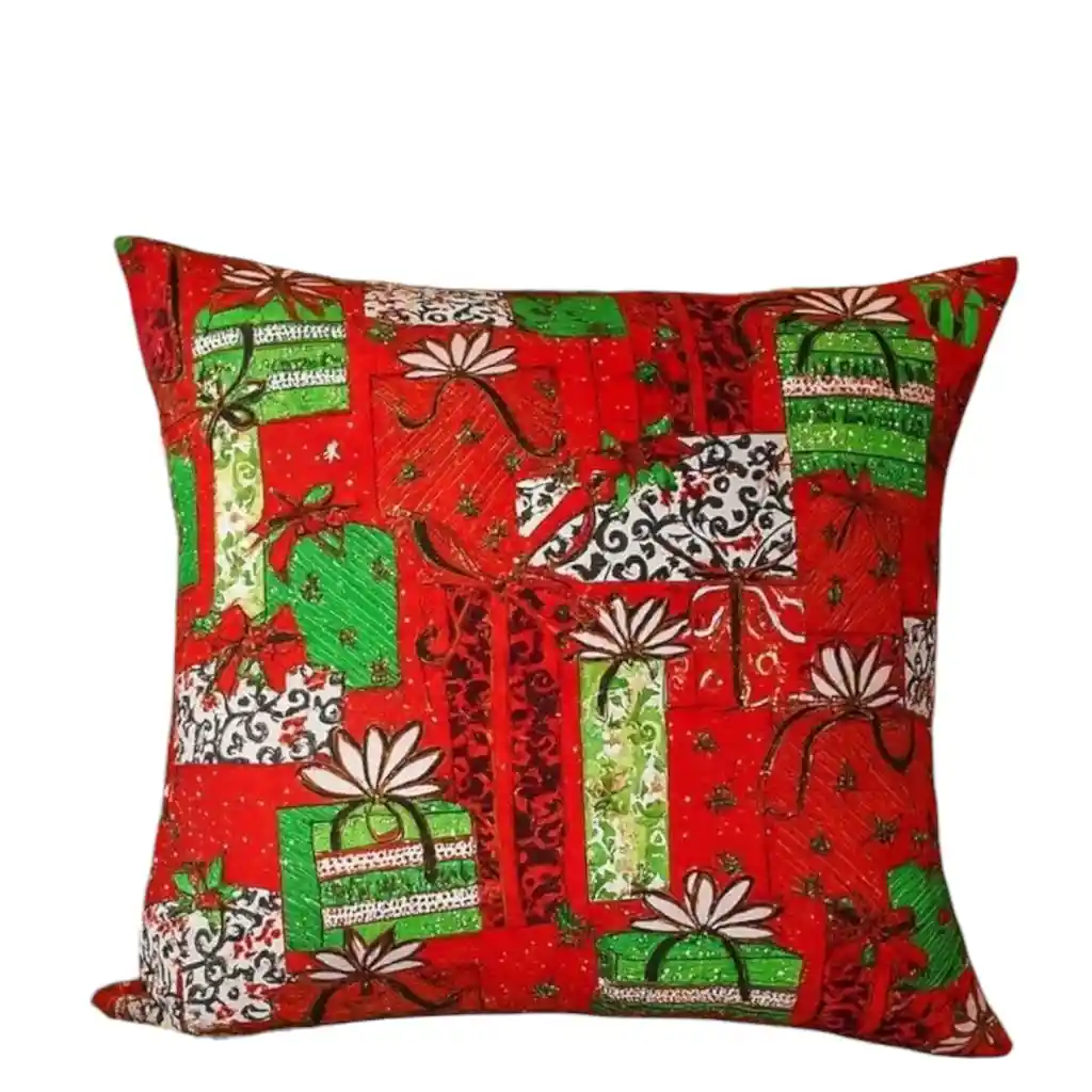 Cojín Grande Con Diseño Navideño Regalos