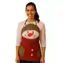 Delantal Navideño Hombre De Nieve