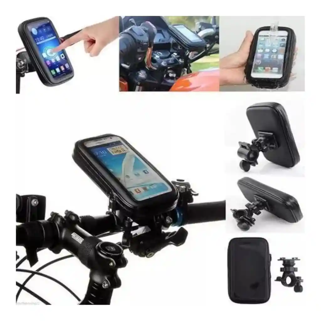 Soporte Porta Celular Moto/ Bicicleta Cremallera Zxc6.3
