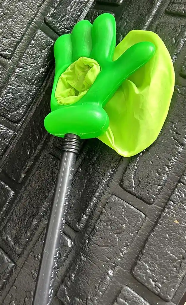 Garra Canasta Dulces Halloween Verde Manzana