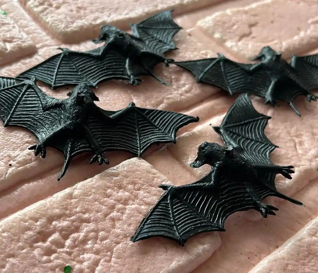 Murcielagos Medianos Plasticos X4 Halloween
