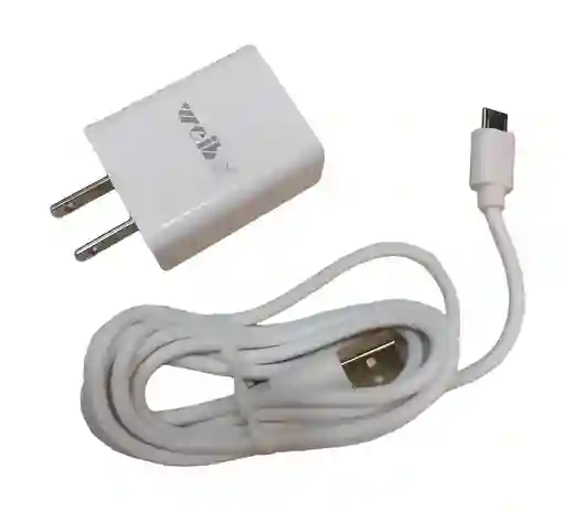 Cargador Weibo Completo Adaptador Y Cable V8 Blanco