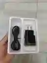 Cargador Completo Adaptador Con Doble Usb Y Cable V8 Negro