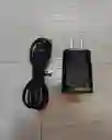 Cargador Completo Adaptador Con Doble Usb Y Cable V8 Negro